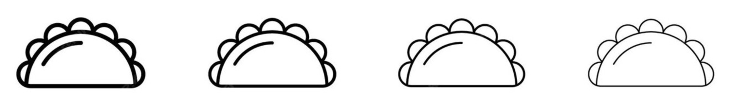Four gradient dumplings